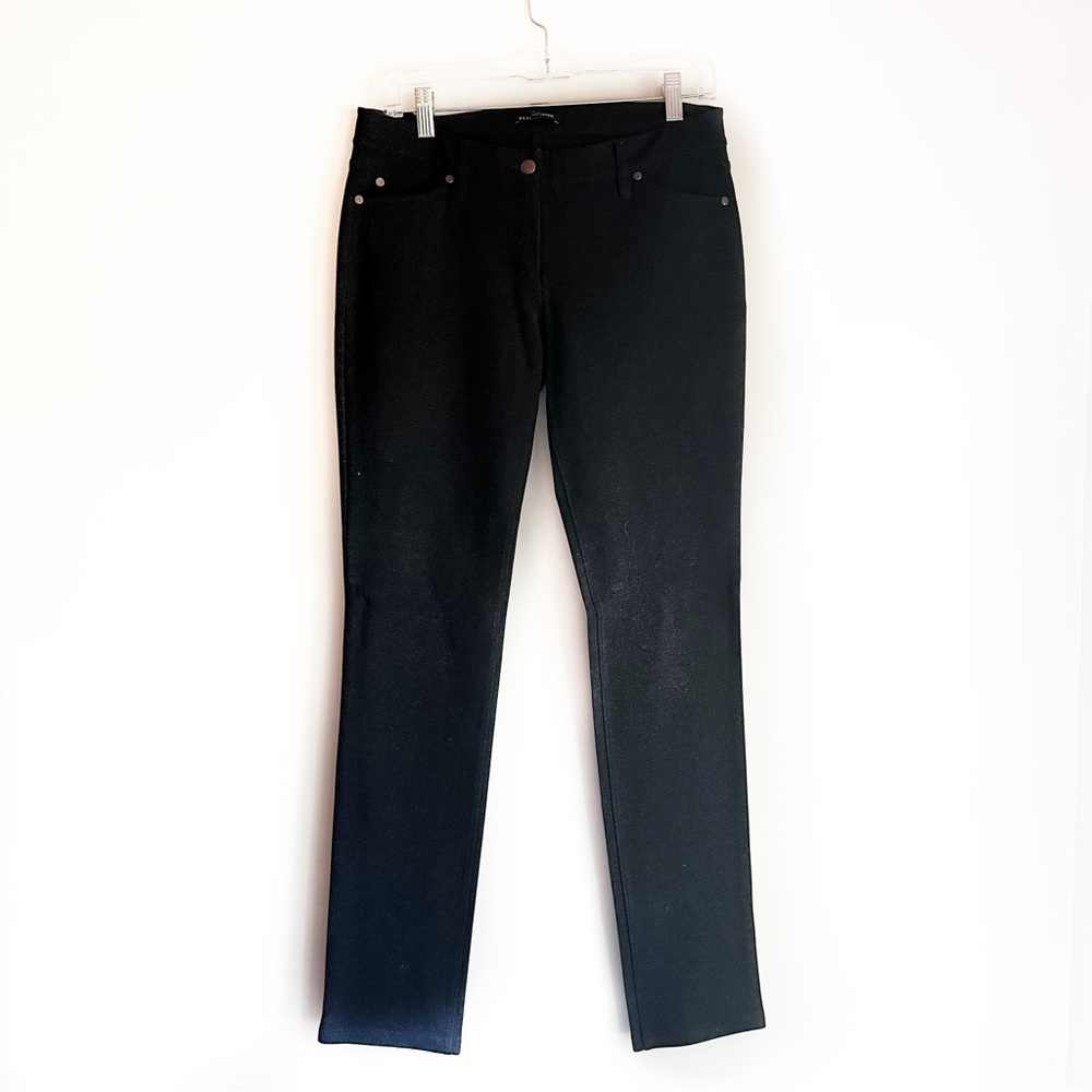 Eileen Fisher slim leg viscose blend dark grey pants size 6